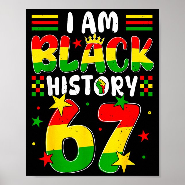 Affiche Je suis le Mois de l'Histoire des Noirs 67 Soixant (Devant)