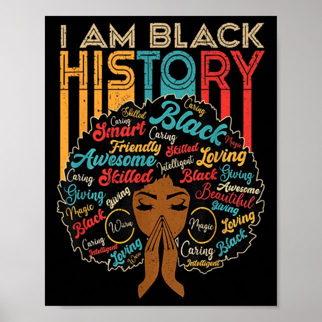 Affiche Je suis le Mois de l'Histoire des Noirs Afro-Améri (Devant)