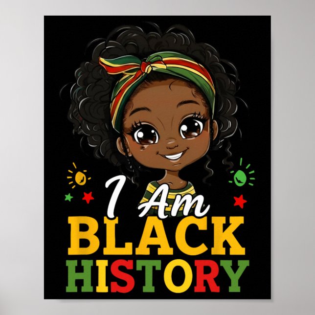 Affiche Je suis le mois de l'histoire des Noirs Afro-Améri (Devant)