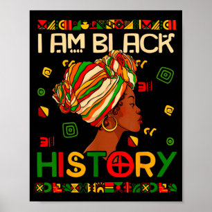 Affiche Je suis le Mois de l'Histoire des Noirs Afro-Améri