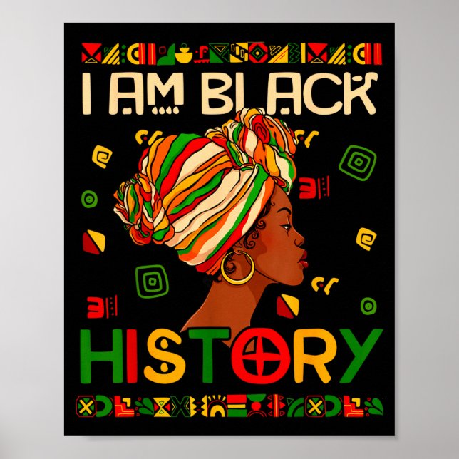 Affiche Je suis le Mois de l'Histoire des Noirs Afro-Améri (Devant)