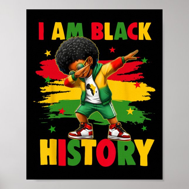 Affiche Je suis le Mois de l'histoire des Noirs Afro-Améri (Devant)