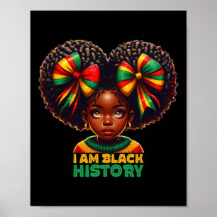 Affiche Je suis le Mois de l'Histoire des Noirs Enfants Fi