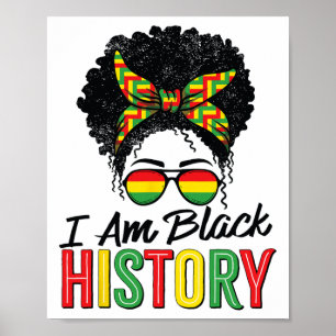 Affiche Je suis le Mois de l'histoire des Noirs Femmes Afr