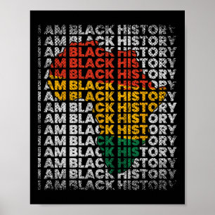 Affiche Je suis le Mois de l'histoire des Noirs Femmes Afr