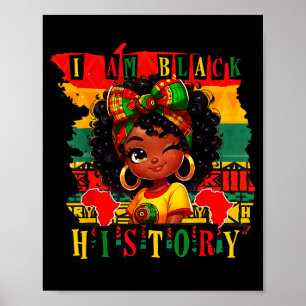 Affiche Je suis le Mois de l'histoire des Noirs Filles Enf
