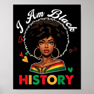 Affiche Je suis le mois de l'histoire des Noirs Histoire a