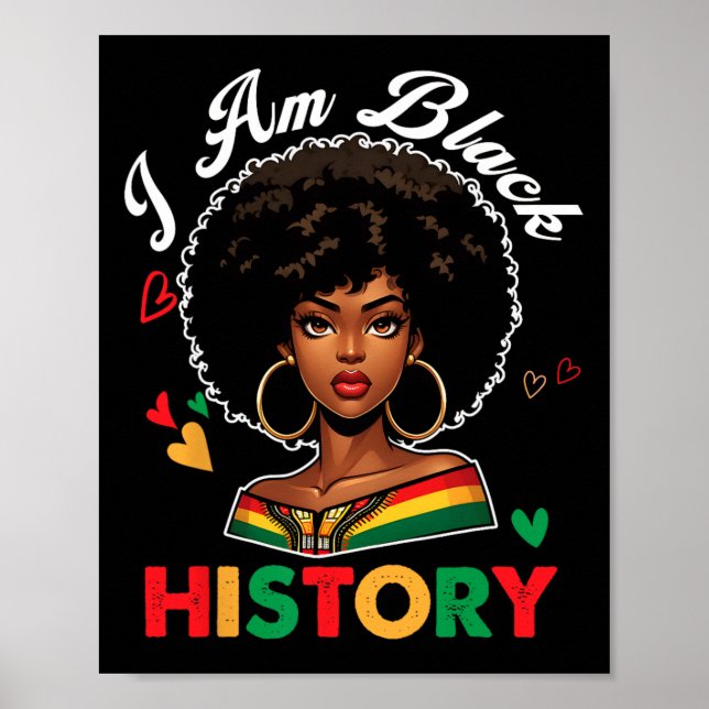 Affiche Je suis le mois de l'histoire des Noirs Histoire a (Devant)