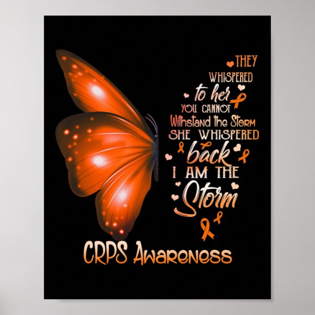 Affiche Je Suis Le Papillon De Sensibilisation Aux Crps De (Devant)