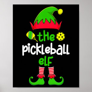 Affiche Je suis le Pickleball Elf Christmas Family Matchin