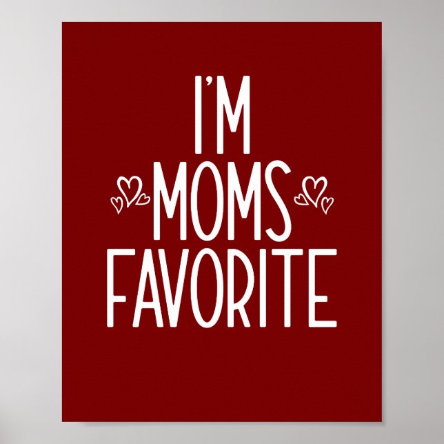 Affiche Je suis le préféré de maman (Devant)
