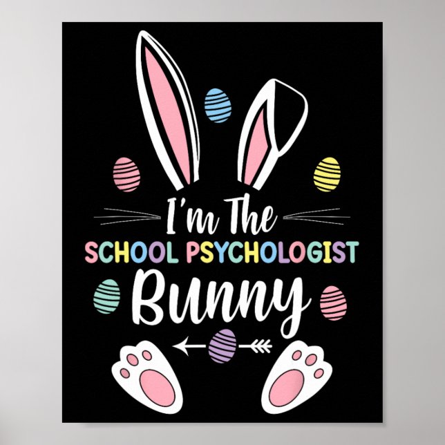 Affiche Je suis le psychologue de l'école Bunny Matching F (Devant)