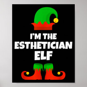 Affiche Je suis le pyjama de Noël de la famille d'esthétic