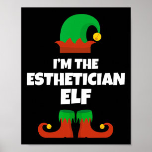 Affiche Je suis le pyjama de Noël de la famille d'esthétic