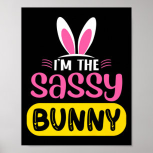 Affiche Je Suis Le Sy Lapin Oreilles De Lapin Oeuf Drôle D
