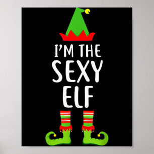 Affiche Je suis le T-shirt de Noël Elf Matching Famille