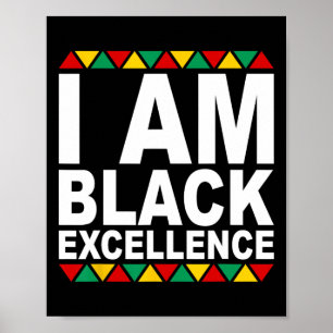 Affiche Je suis l'excellence noire Mois de l'histoire des