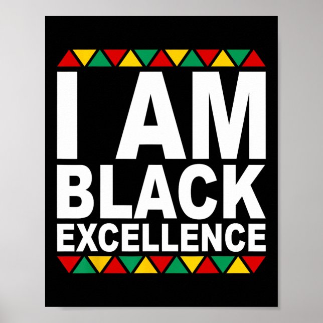 Affiche Je suis l'excellence noire Mois de l'histoire des  (Devant)