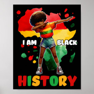 Affiche Je suis l'histoire noire des enfants filles femmes