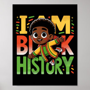 Affiche Je suis l'histoire noire des garçons Mois de l'his