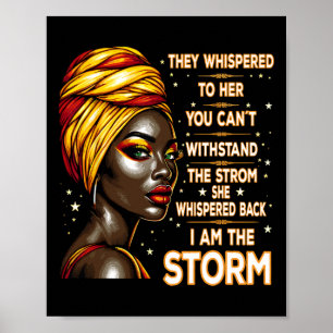 Affiche Je suis l'histoire noire La tempête Afro Mélanine