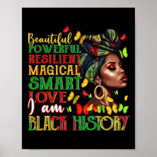 Affiche Je suis l'histoire noire - Mois de l'histoire des 