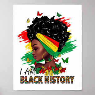 Affiche Je suis l'histoire noire Reine noire et je tourne