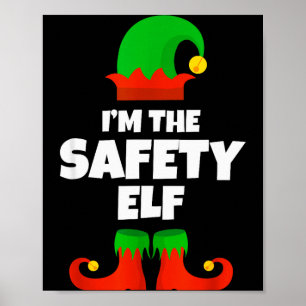 Affiche Je suis l'officier de Noël du pyjama de la famille