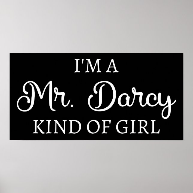 Affiche Je suis M. Darcy, genre de fille (Devant)