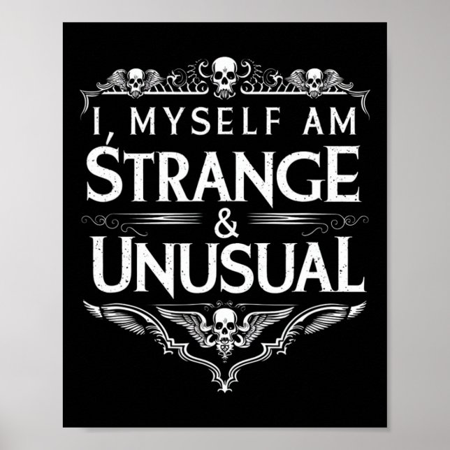 Affiche Je Suis Moi-Même Étrange Et Inhabituel Halloween D (Devant)