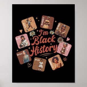 Affiche Je suis Mois de l'histoire des Noirs Leader Femmes