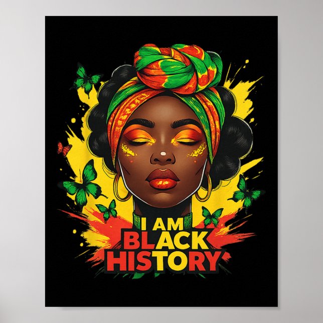 Affiche Je suis noir chaque mois mais ce mois-ci je suis n (Devant)