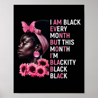 Affiche Je suis noir tous les mois mais ce mois-ci je suis