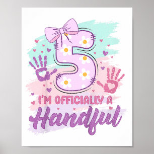 Affiche Je Suis Officiellement Un Petit Paquet Cinq Nœud R