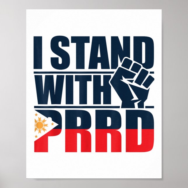 Affiche Je Suis Pour Duterte Vintage Libre Duterte (Devant)