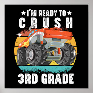 Affiche Je suis prêt à écraser la 3e année mignonne à l'éc