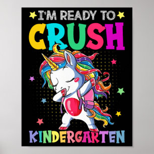 Affiche Je suis prêt à écraser la maternelle, joyeux premi