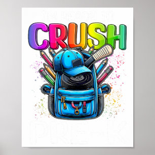 Affiche Je suis prêt à écraser le hockey pré-maternelle Ck