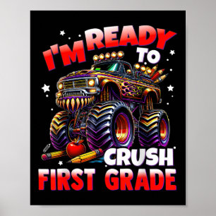 Affiche Je Suis Prêt À Écraser Les Camions Monster De 1Ème