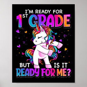 Affiche Je suis prêt pour la 1ère année de retour à l'écol