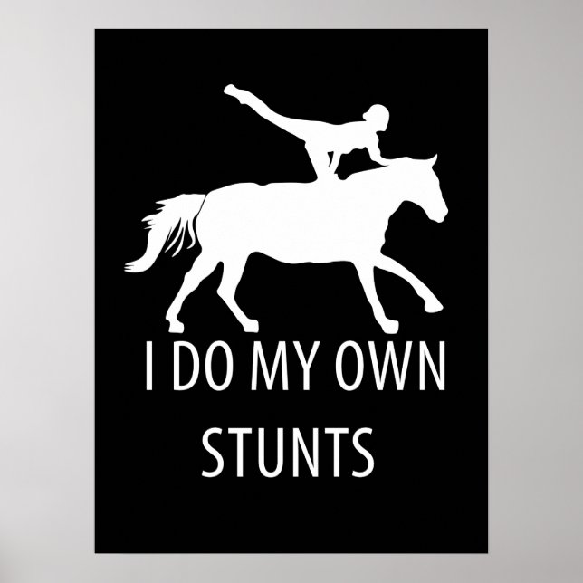 Affiche Je Suis Propre Stunts Vaulting Horseriing (Devant)