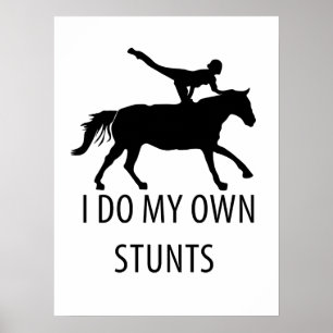 Affiche Je Suis Propre Stunts Vaulting Horseriing
