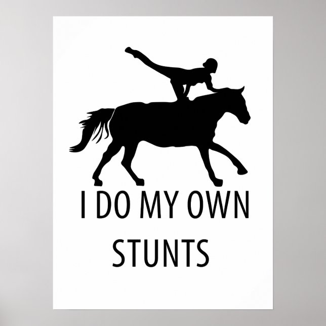Affiche Je Suis Propre Stunts Vaulting Horseriing (Devant)