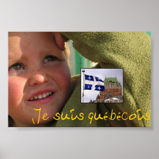 Affiche je suis quebecois