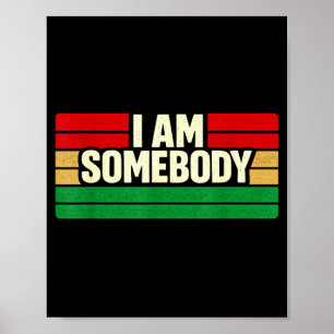 Affiche Je suis quelqu'un affirmation positive rétro
