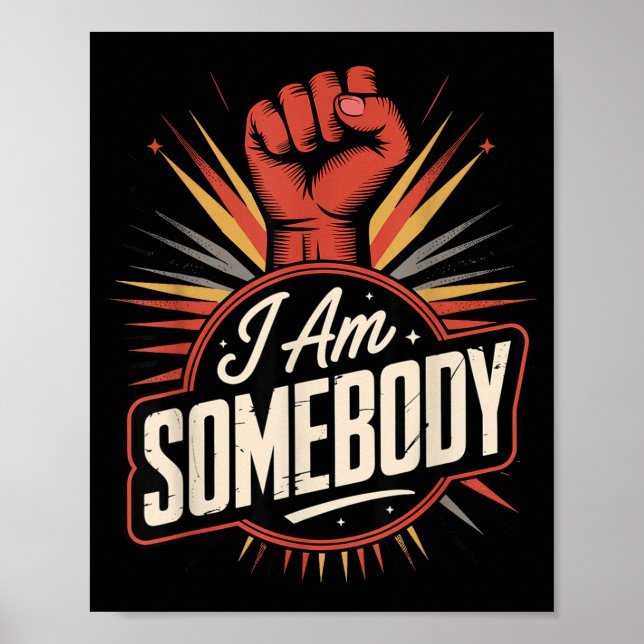 Affiche Je suis quelqu'un _ graphique d'autonomisation des (Devant)