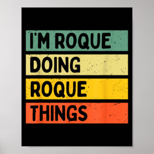 Affiche Je suis Roque Faisant des Choses de Roque Drôle Ci