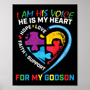 Affiche Je Suis Sa Voix Godson Sensibilisation sur l'autis