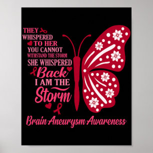 Affiche Je Suis Storm Cerveau Aneurysme Sensibilisation Mo