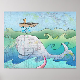 Affiche Je suis sur un bateau